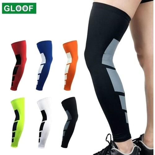 Golfer Full Length Leg Compression Sleeve Basketball Knee Brace Protect Calf & Shin Splint Support for Pain Relief &Recovery