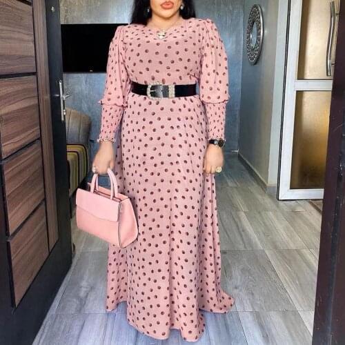 Western Style Two Piece Sets Spring Autumn Fashion Temperament Loose Casual Oversize African Wave Point Belt Long Sleeve