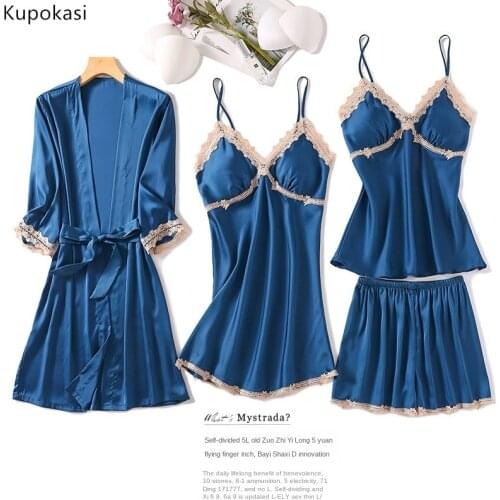 Women's Silk Pajamas Kupokasi China