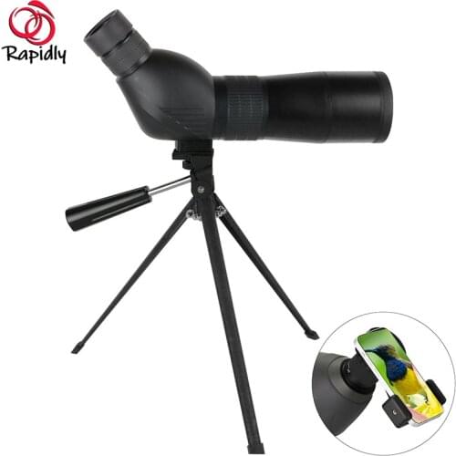HD Coated Target Mirror with Tripod Monocular 60mm Large Aperture Traveling Outdoor Bird Mirror Telescope