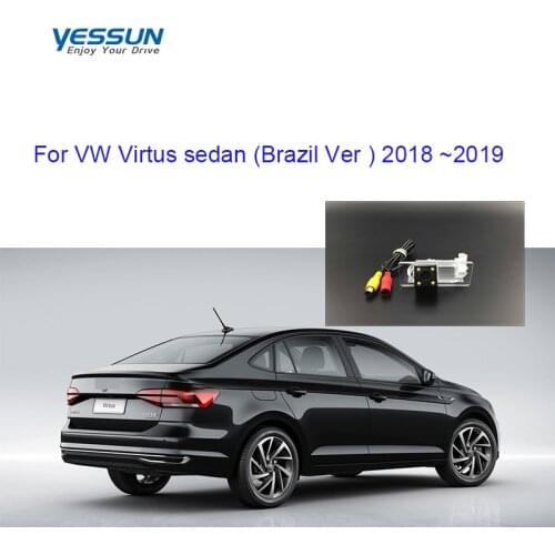 Yessun License plate camera For Volkswagen Virtus sedan Brazil Ver 2018 ~2019 Car Rear View camera Parking Assistance