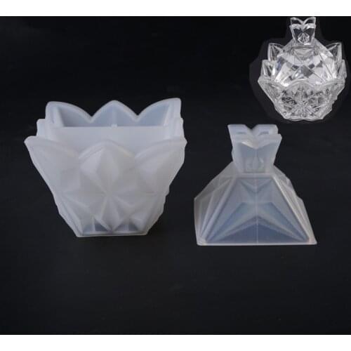 Transparent Silicone Mould mold Resin Decorative Craft DIY Pyramid diamond storage box epoxy resin molds for jewelry