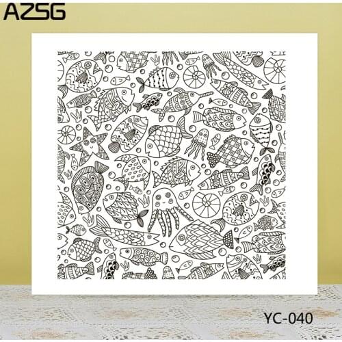AZSG Fish Starfish Octopus Clear Stamps/Seals For DIY Scrapbooking/Card Making/Album Decorative Silicone Stamp Crafts