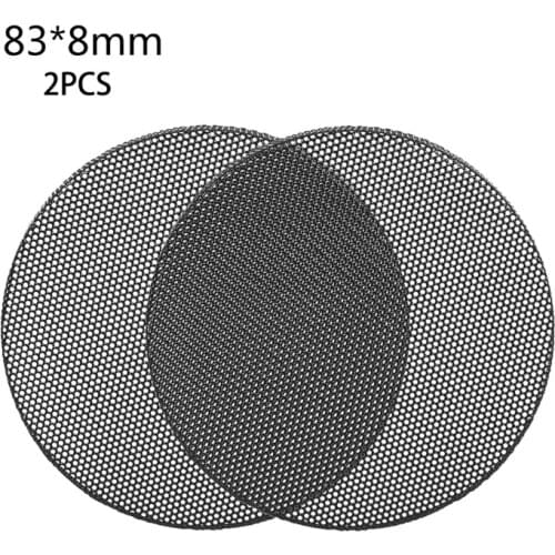 2Pcs Speaker Conversion Net Cover Car Audio- Decorative Circle Metal Mesh Grille HCCY