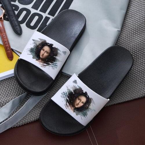 Women Summer Mona Lisa Slippers Womens Beach Flip Flops Slides Indoor Shoes 2020 Non Slip Shoes Woman Slipper