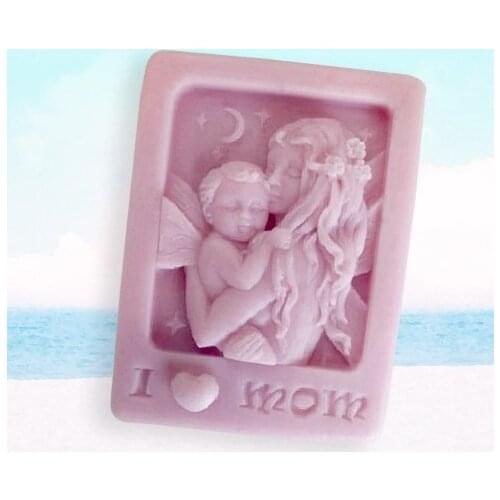 I Love Mom 0954 Craft Art Silicone Soap Mold Craft Molds DIY