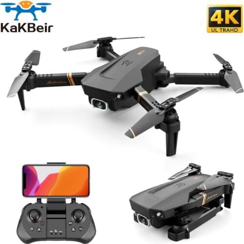 V4 WIFI FPV Drone WiFi Live Video FPV 4K/1080P HD Wide Angle Camera Foldable Altitude Hold Durable RC Quadcopter