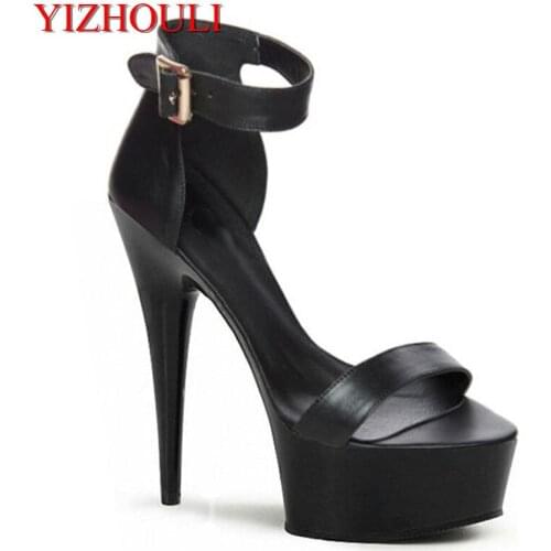15cm pole dancing thin heels 6 inch high-heeled shoes star formal dress shoes fashion sexy clubbing womens Sandals