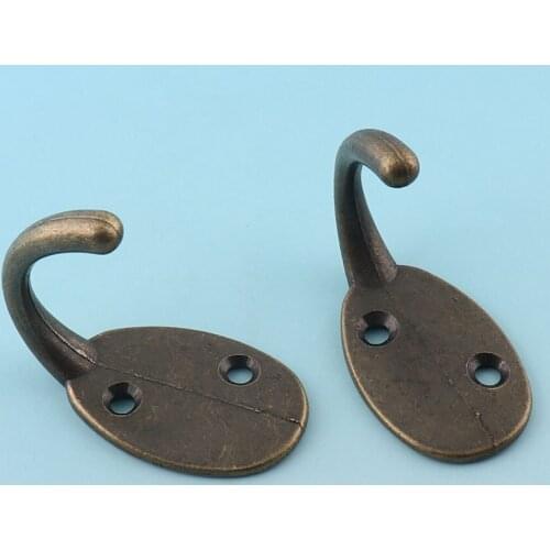 Vintage Wall Hook Strong Wall Mount Coat Bag Hat Hanging Hooks Vintage Head Forestry Solid Brass hook furniture hardware