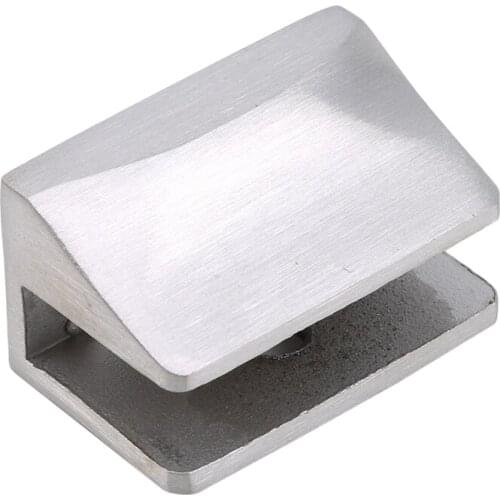 High Quality Glass Shelf Holder Glass Clamps 304 Stainless Steel Shelf Support Bracket Office Desk Glass Screen Folder Clip