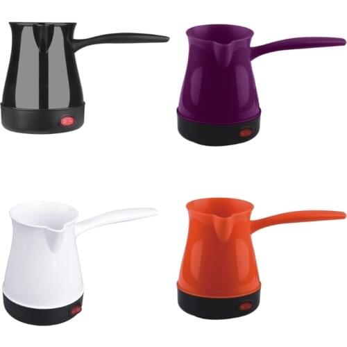 Premium Stainless Steel + Abs Material-Top Self-heating Espresso Moka Pot 5 Cup Coffee Maker, 300ml/500w/5 Cup