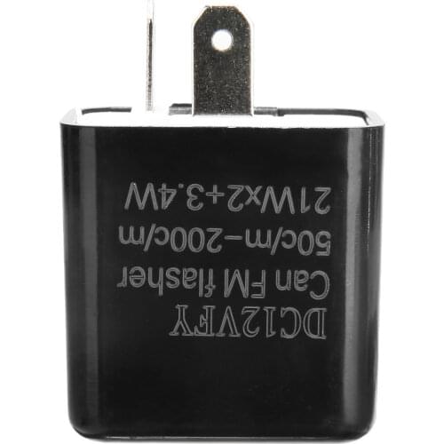 12V 2PIN 21Wx2 + 3.4W Electronic LED Adjustable Flasher Relay For Turn Signal Light Blinker Lamp
