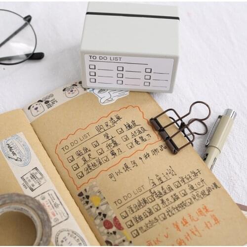 1pc Year Monthly Weekly Photosensitive seal creative schedule planner scrapbooking DIY stamp students School office Supplies