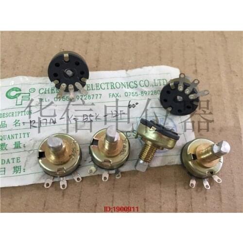 5pcs/lot CF R17N-Y-B5K-12F 60 degree B5K single potentiometer copper screw set