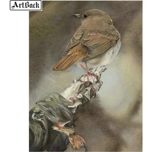 5d diy diamond painting sparrow full square / round drill bird 3d diamond embroidery art crystal mosaic handicraft wall sticker