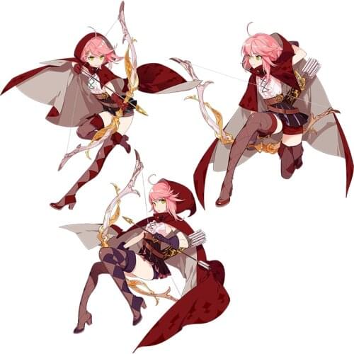 Three Ratels CA39 Honkai Impact 3rd Anime Sticker For Vehicle Fuel Tank Cover Car laptop Decor Sticker Kid Toy Decal