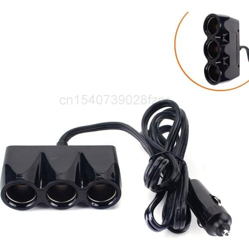 12-24V One Driven Three Vehicle Cigarette Lighter Socket High Power Vehicle Charger 3 Socket Cigarette Lighter