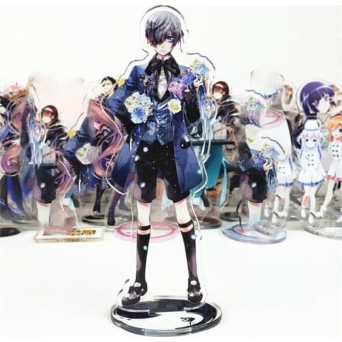 Anime Black Butler 15cm Stand Acrylic Figure Printed Ciel Phantomhive Stand Model Toys Kawaii Accessories For Boys Girls Gifts