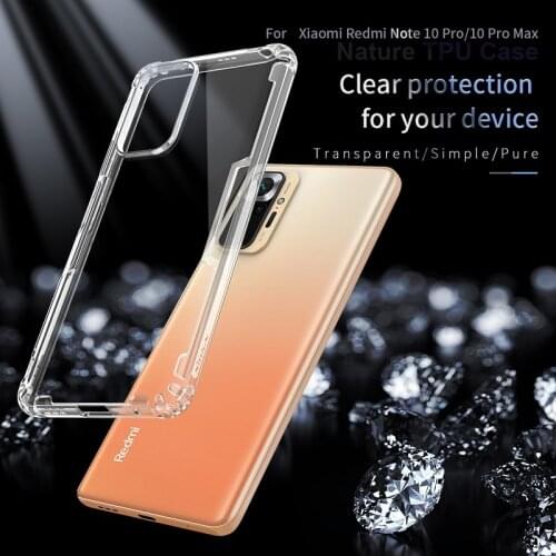 For Redmi Note 10 Pro Case Nillkin TPU Transparent Case Protector For Note 10 4G Cover Soft Silicone For Redmi Note 10 Pro Max