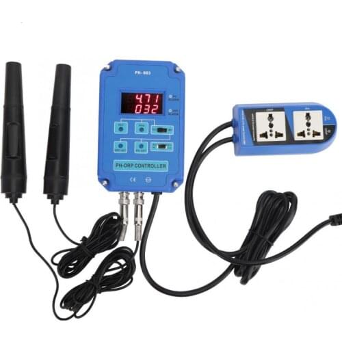 PH-803 Digital pH ORP Controller Online PH ORP Tester Water Quality Testing for Swimming Pool New