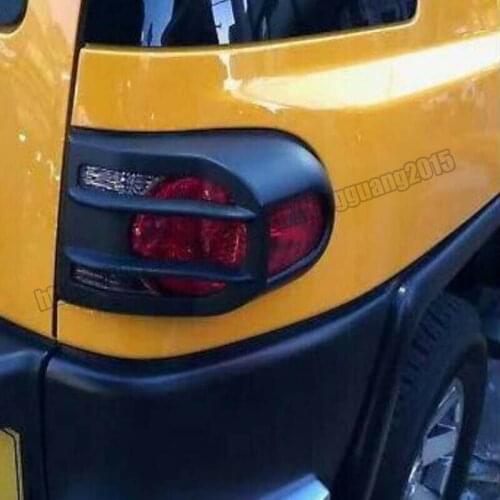 For Toyota FJ Cruiser 2007-2014 2pcs ABS Car Rear Tail Light Cover Trim
