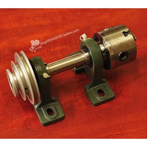 80 /100 spindle flange through hole 19mm hardened and hardened woodworking lathe spindle, woodworking beads