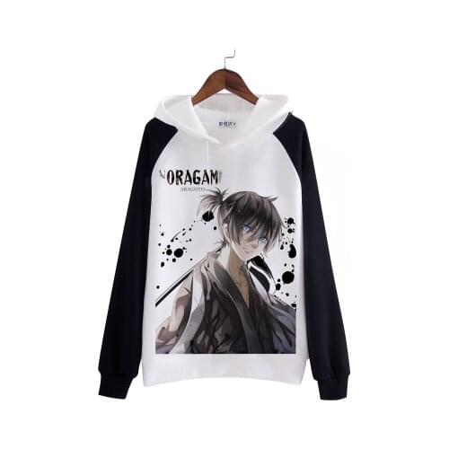 [STOCK] Anime Noragami Yato Yukine Printed Cosplay Fleece Hoodie S-XXL Winter Pullover Top Tee Unisex