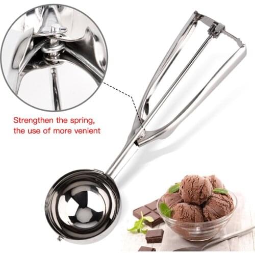 Stainless Steel Summer Ice Cream Scoop Ice Cream Spoon Ice Cream Scoop Digging Fruit Spoon Ice Cream Tableware Ice Cream Spoon