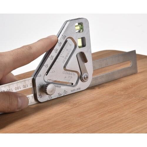 Ruler Protractor Carpenter Tools Try Square Carpenter Woodworking Triangle Ruler Steel Angle Ruler Revolutionary Carpentry Tool