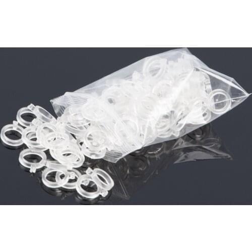 Lixada 100Pcs/lot Fishing Pellet Bands for Bait Elastic Transparent Bait bands for Carp Fishing