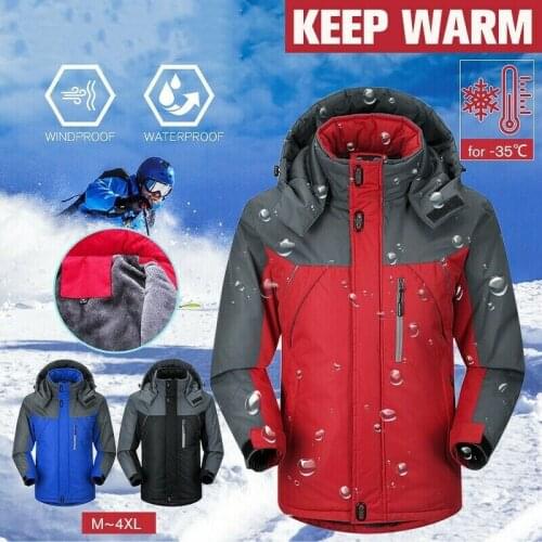 Ski Jackets Men and Women Thermal Warmth Waterproof Rain Coat Outdoor Hiking Jacket Winter Sports Snowboard Skiing Snow Jackets