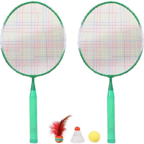 Childrens Badminton Racket Set Outdoor Sporting Goods Backyard Lawn Park Entertainment Toys Children Christmas Birthday Gifts
