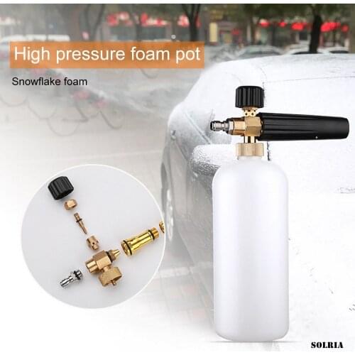 Snow Foam Generator Lance Foamer Sprayer Nozzles High Pressure Car Washer Gun Car Cleaning Machine Accessories for Home Garden