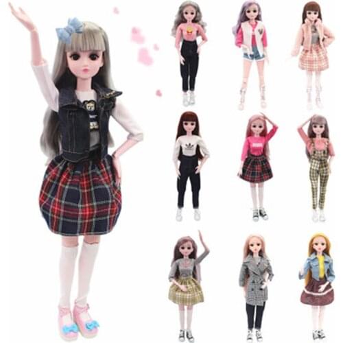 13 Joint movable BJD Doll, Cartoon doll DIY clothing, 60cm doll, House crossing toy, Fashion nude, Plush doll, Hand-made clothes