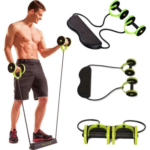 AB Wheels Roller Stretch Elastic Abdominal Resistance Pull Rope Tool Abdominal Muscle Trainer Exercise Home Fitness Equipment