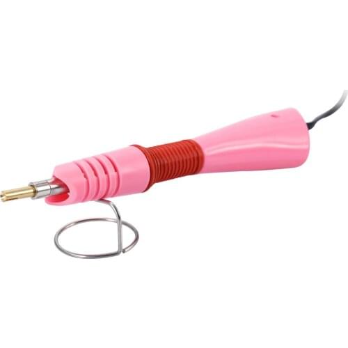 Pink Hotfix Rhinestone Applicator Hot Fix Applicator Fast Heating Iron-on Wand Heat-fix Tool EU/US plug