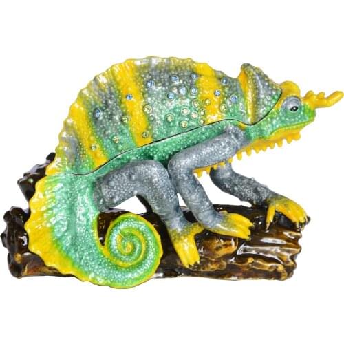 Chameleon Trinket Box Ring Holder Lizard Jewelry Box Novelty Gift for Lovers