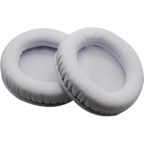 Replacement 90MM Foam Ear Cushion for Brookstone Headphones White PU Earpads