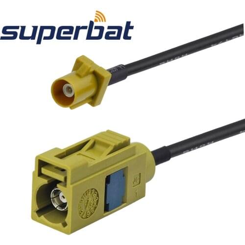 Superbat Truck/RV Satellite Radio Antenna 16feet Extension Cable for XM Satellite Radio Antenna Fakra "K" Jack to Male 500cm