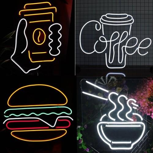 Led Neon Light Signs Custom Personalizedy Business Store Flex 3D Acrylic Wall Hanging Office Shop Décor Up Decoration Chambre