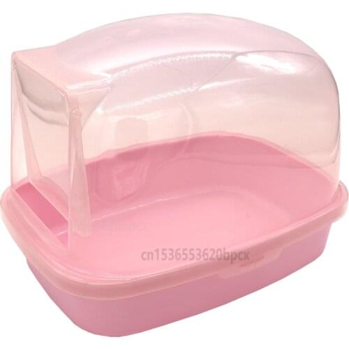 Hamster Toilet Large Spill-proof Bathroom Golden Silk Bear Bathtub Hamster Chinchilla Open Bath Room Pet Cleaning Supplies