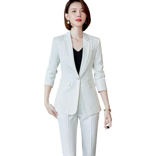 YUCHENSHANG Women's Trouser Suits With A Jacket