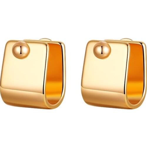 MAIKALE New Multiple Korean Earrings Square Copper Plated Gold/Silver Color Stud Earring for Women Jewelry Geometric Gift
