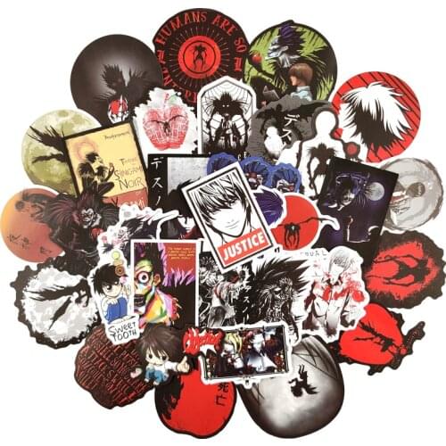 10/30/50pcs/Set Anime DEATH NOTE Graffiti Stickers For Refrigerator Car Helmet DIY Gift Box Bicycle Guitar Decal Notebook Skate