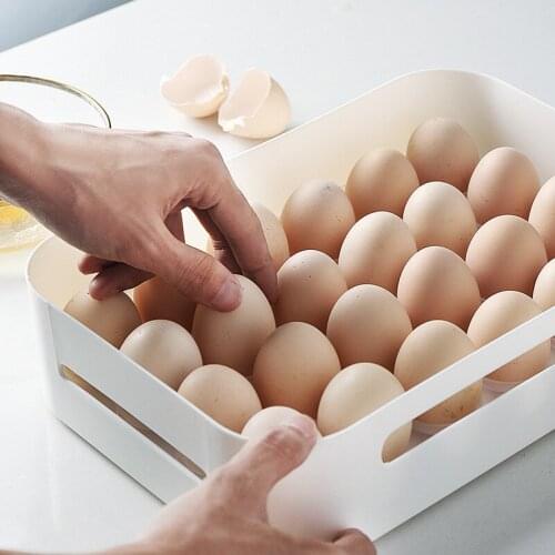 Household egg carton refrigerator storage box kitchen food preservation storage box egg rack holder food storage containers