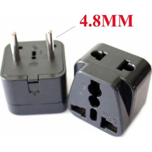 Black white 10A Europe Germany France Belgium Korea Russia 4.8mm Pins power plug travel adaptor plug socket convertor Type-F