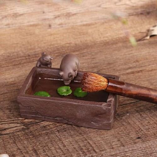 CJ280 Creative DIY Purple Sand Tea Pet Pig Furnishing Articles Home Decoration Kung Fu Tea Accessories