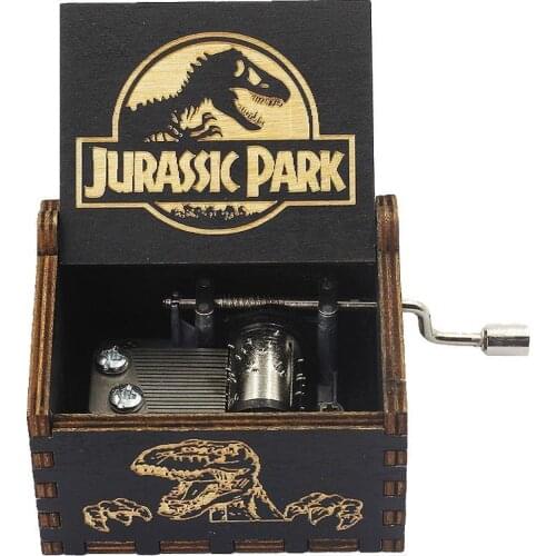 Wooden Hand Cranked Music Box Queen Bohemian Rhapsody Jurassic Park You are My Sunshine Birthday Gift Christmas Present