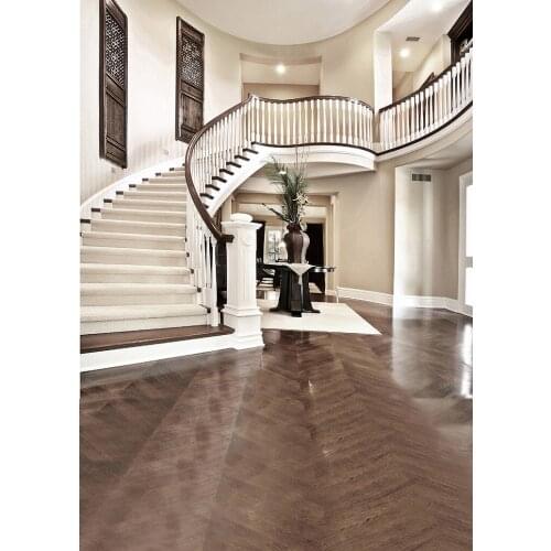 Interior villa spiral staircase white wedding photo newborn photo background photo background