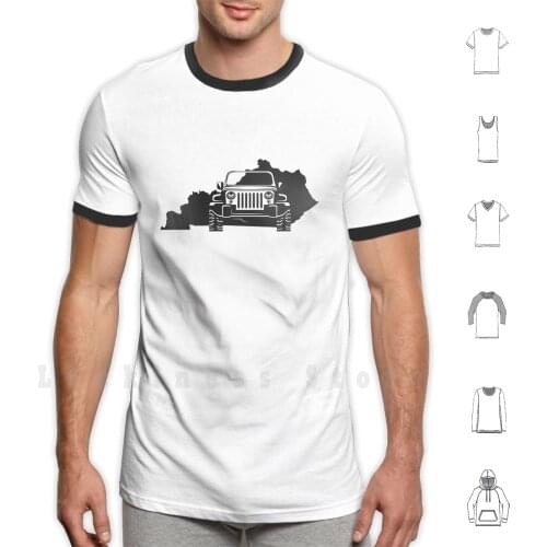 Jl Ky T Shirt DIY Cotton Big Size 6xl 4x4 Off Road Four Wheeler Thing Life Mudder State Trucks Big Wheels Monster Trucks Jk Jl